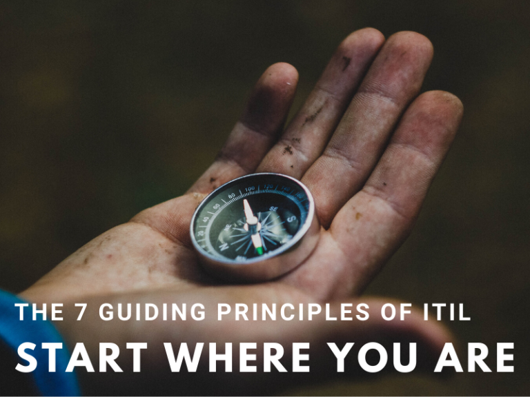 2. Start where you are – the second guiding principle of ITIL4